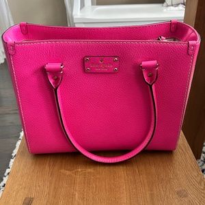 Authentic Kate Spade hot pink / fuscia handbag
